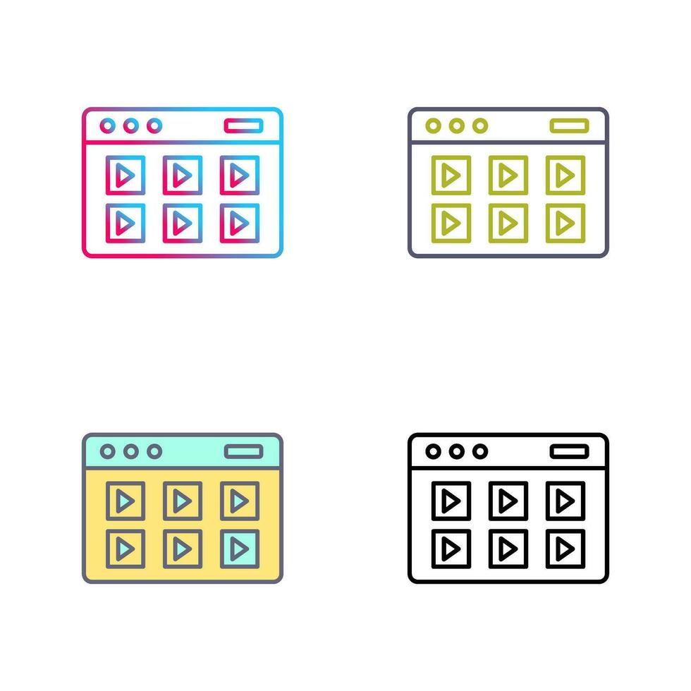 Online Course Vector Icon