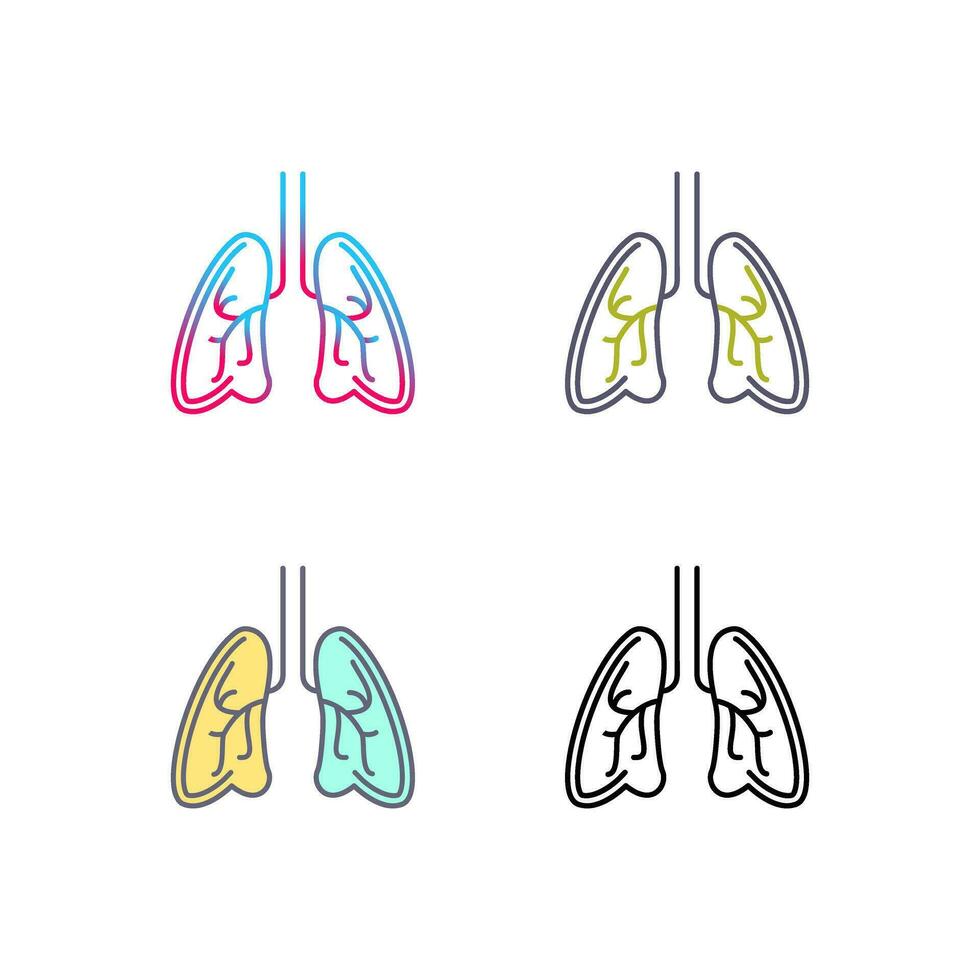 Lungs Vector Icon