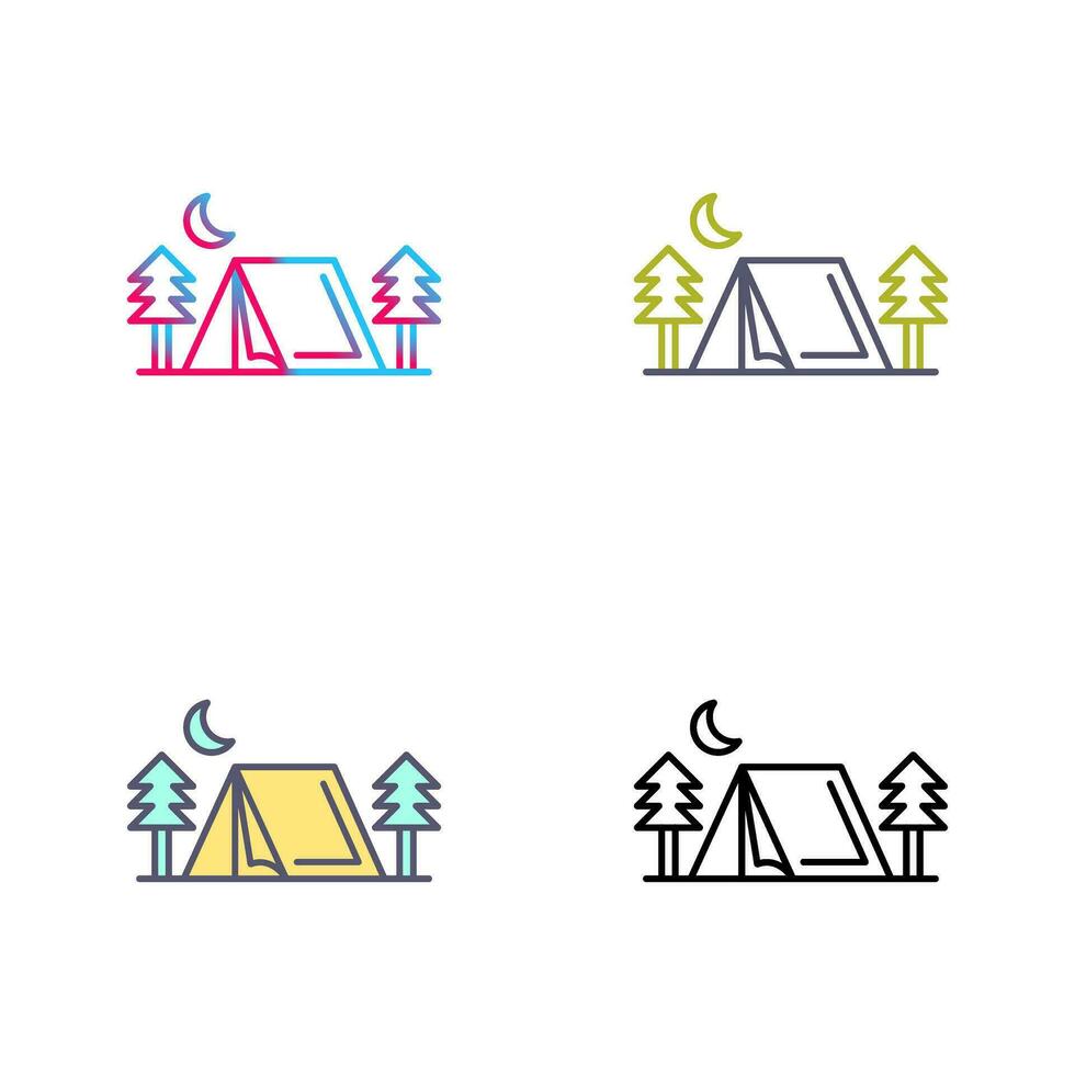 Tent Vector Icon