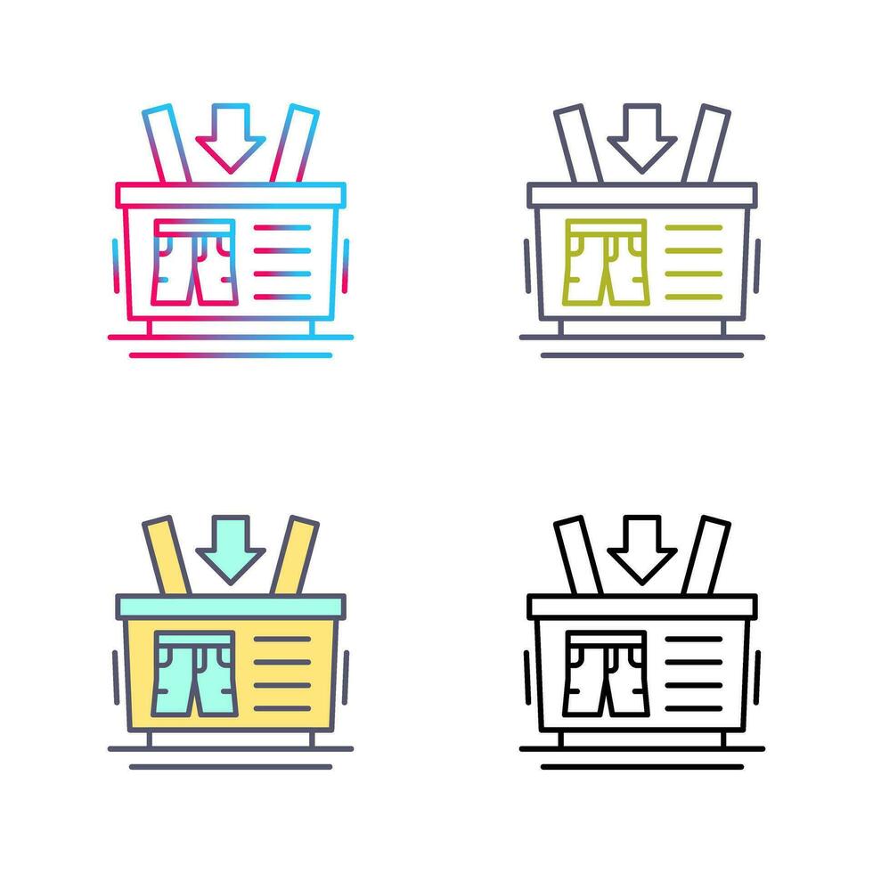 Shopping Basket Vector Icon