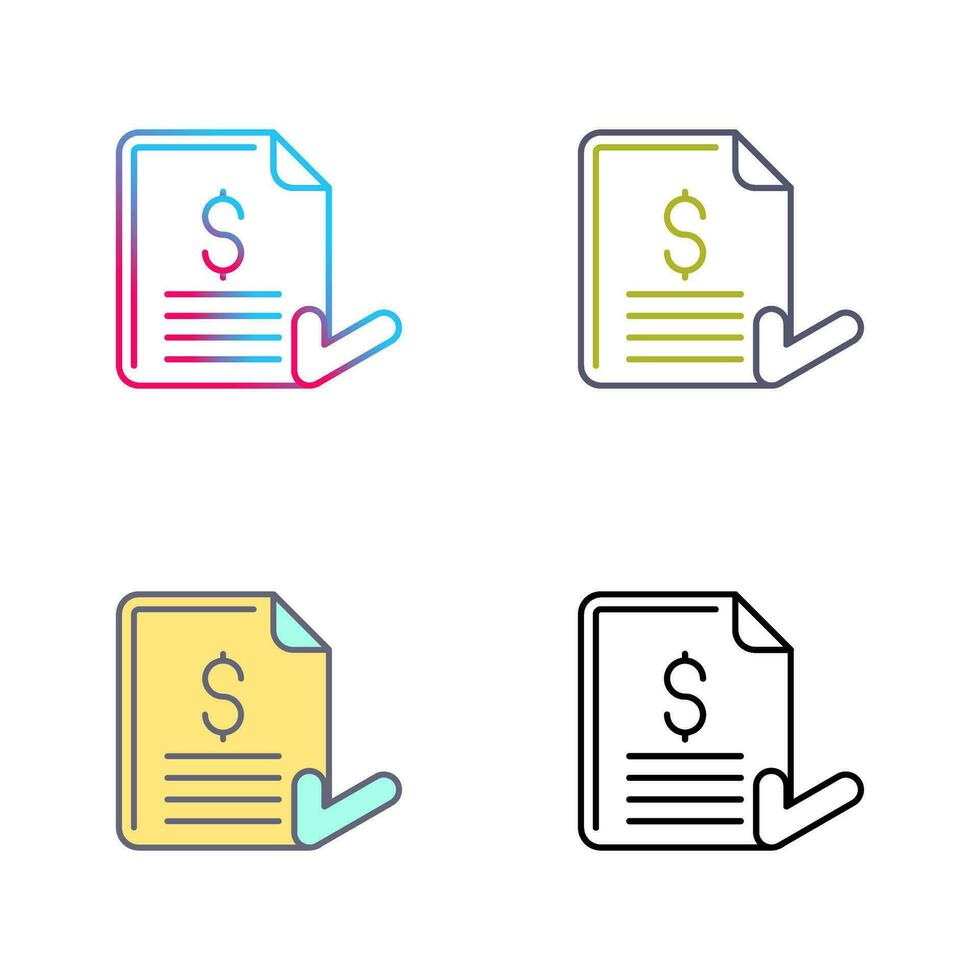 Invoice Vector Icon