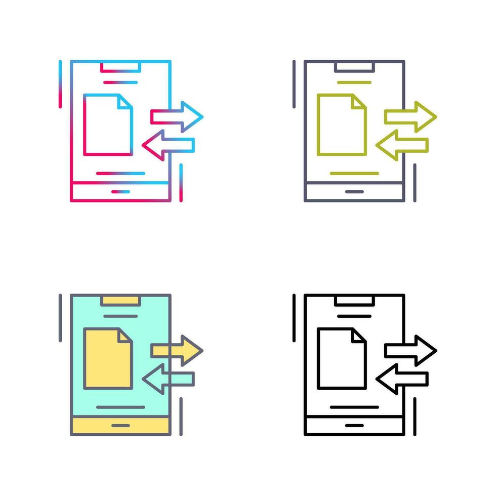 Data Transfer Vector Icon