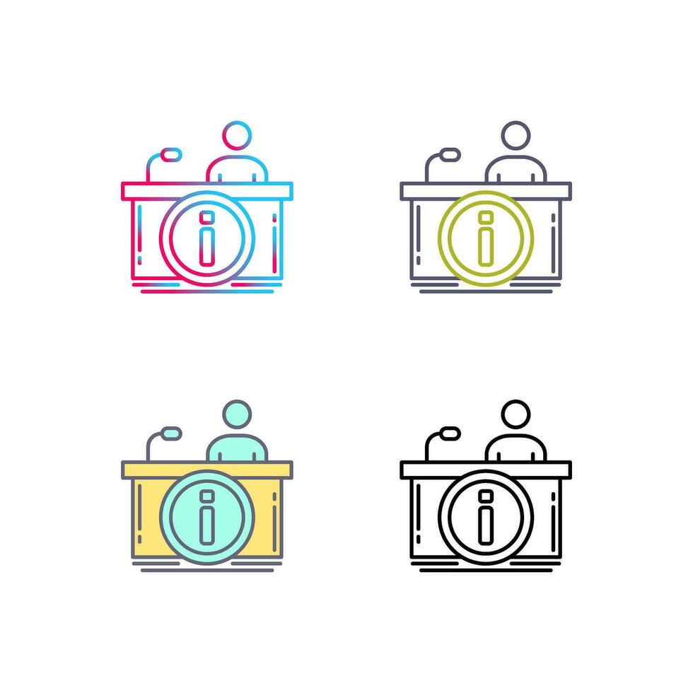 Information Desk Vector Icon