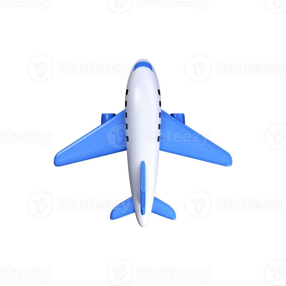 3d Airplane icon in flight. Air transport, travel. png