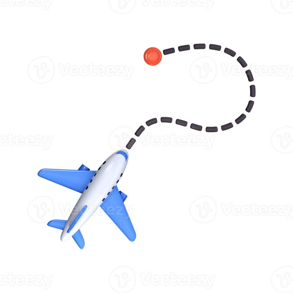 3d airplane path. Airplane path, travel destination png