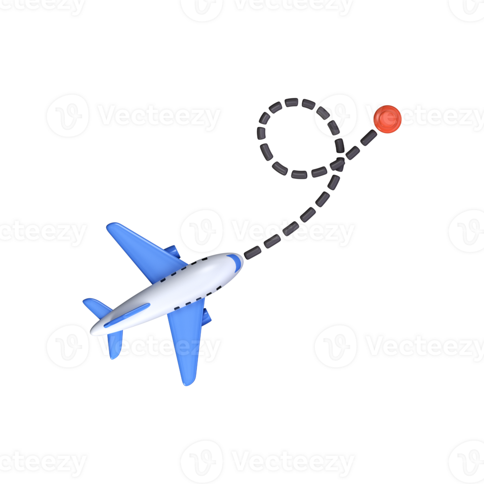 3d avion chemin. avion chemin, Voyage destination png