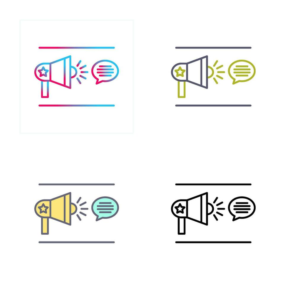 Freedom Of Speech Vector Icon