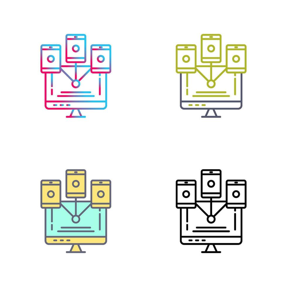 Computer Networks Vector Icon