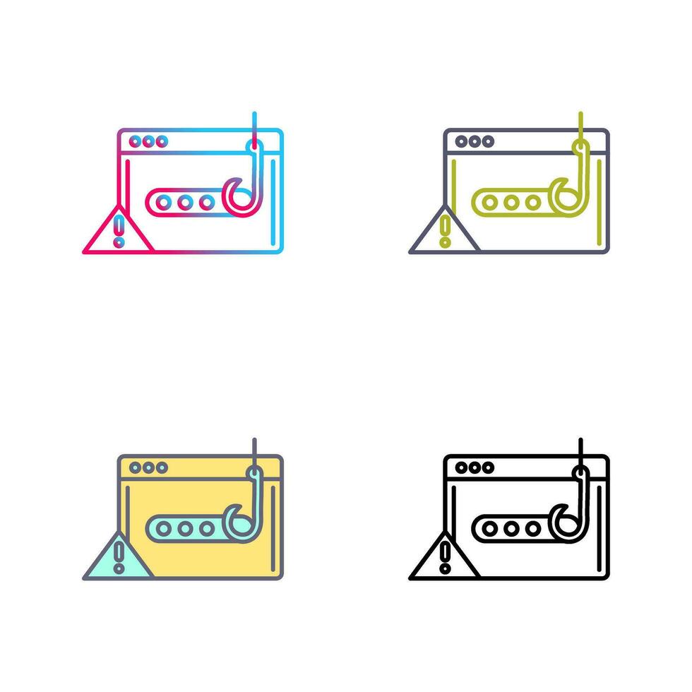 Phishing Password Vector Icon