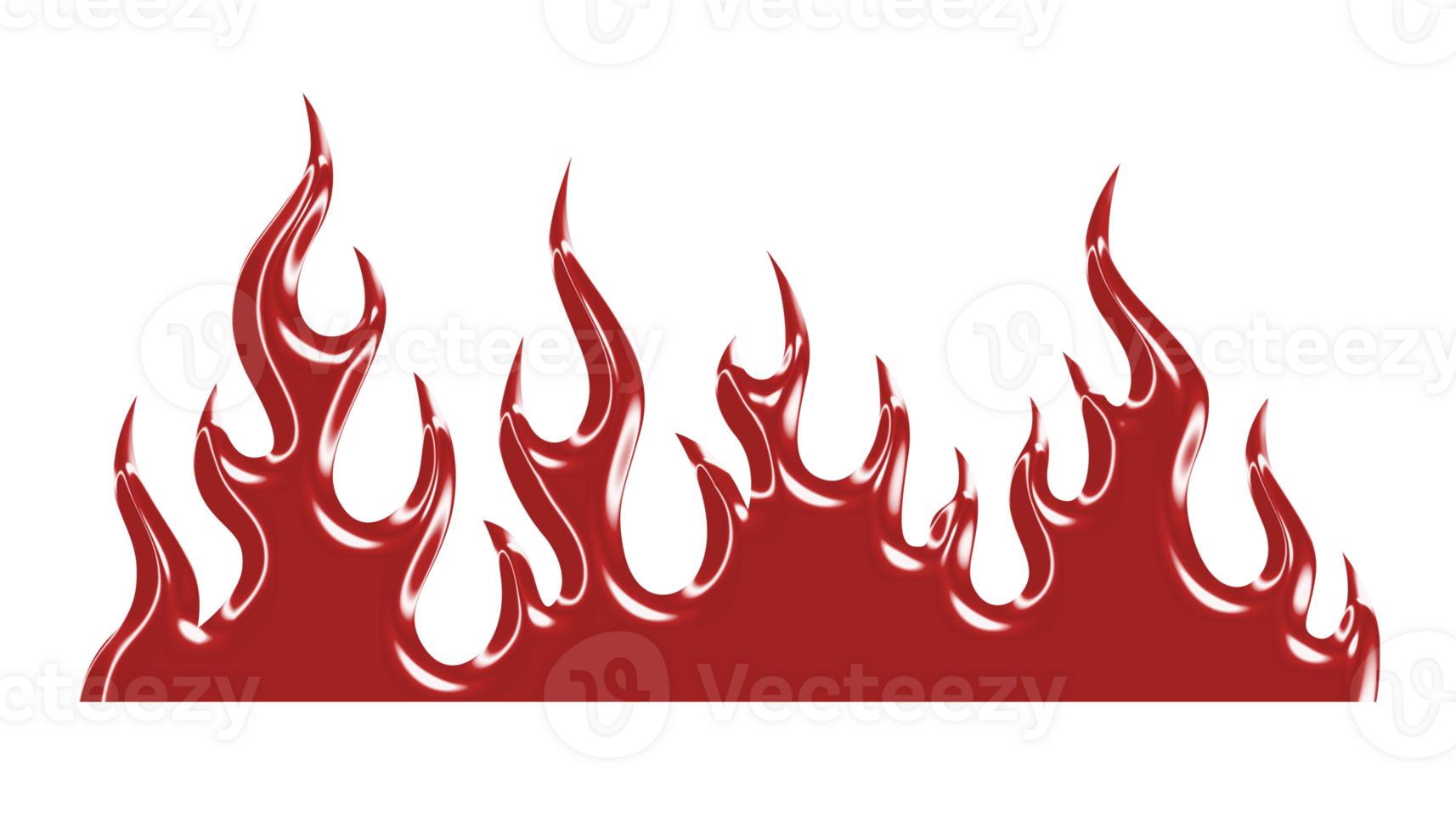 fire flames in chrome style png