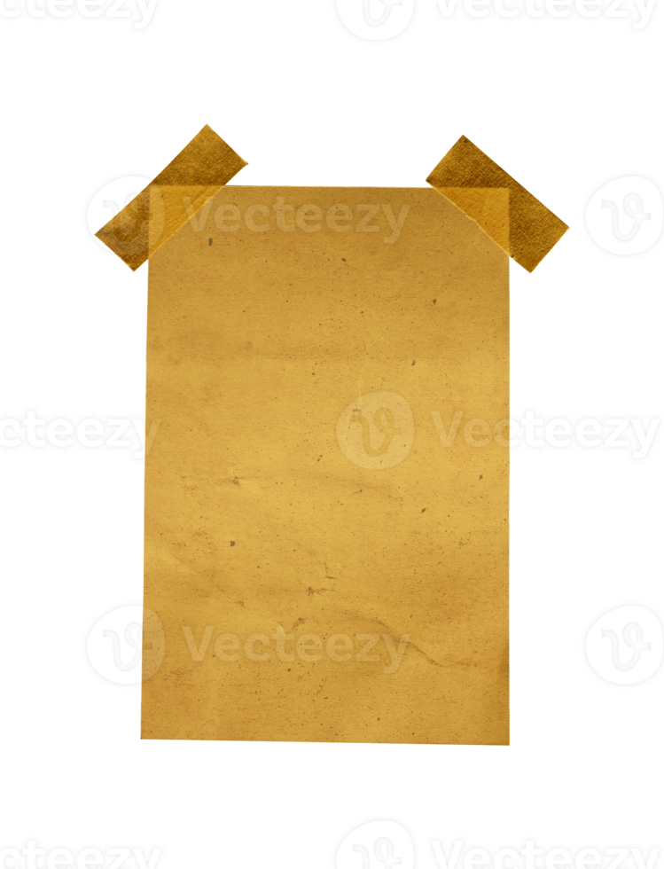 notebook paper note glued to the board with tape png