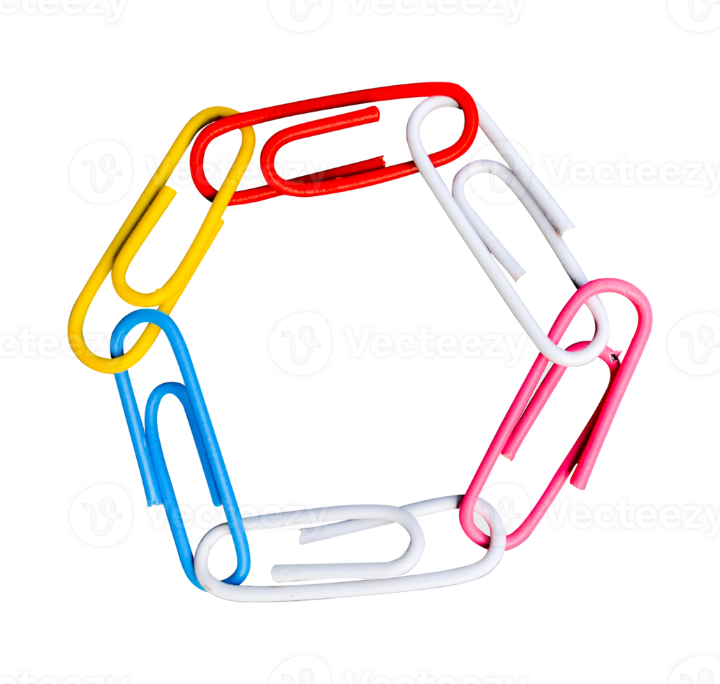 connected circle paper clips isolated 25063261 PNG