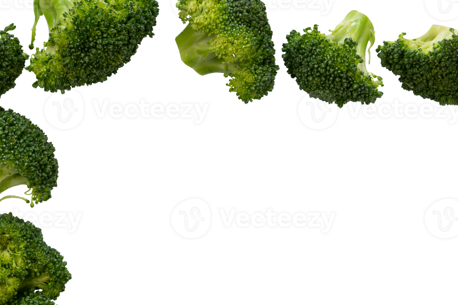 Abstract broccoli frame copy space png