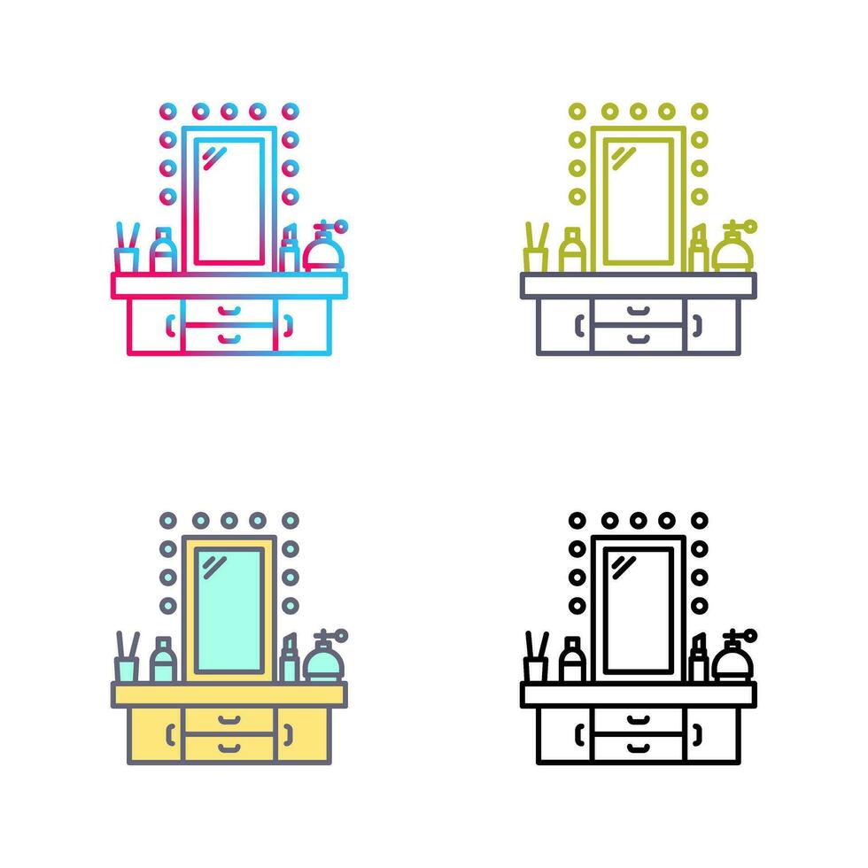 Dressing Table Vector Icon