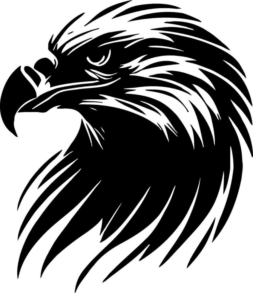 This awe-inspiring eagle head vector illustration exudes regal majesty and captures the essence of the iconic bird of prey. The artwork showcases the fierce determination and keen intelligence