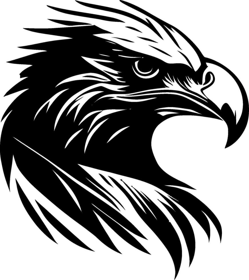 This awe-inspiring eagle head vector illustration exudes regal majesty and captures the essence of the iconic bird of prey. The artwork showcases the fierce determination and keen intelligence