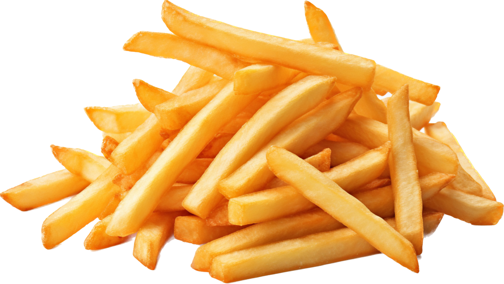 francés papas fritas png con ai generado.