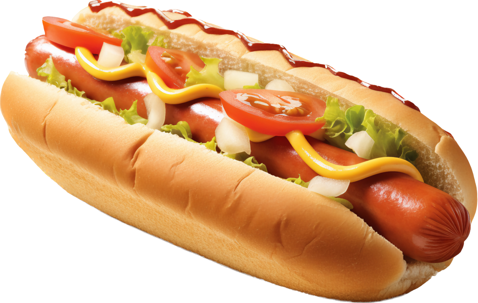 Hot-dog png avec ai généré.