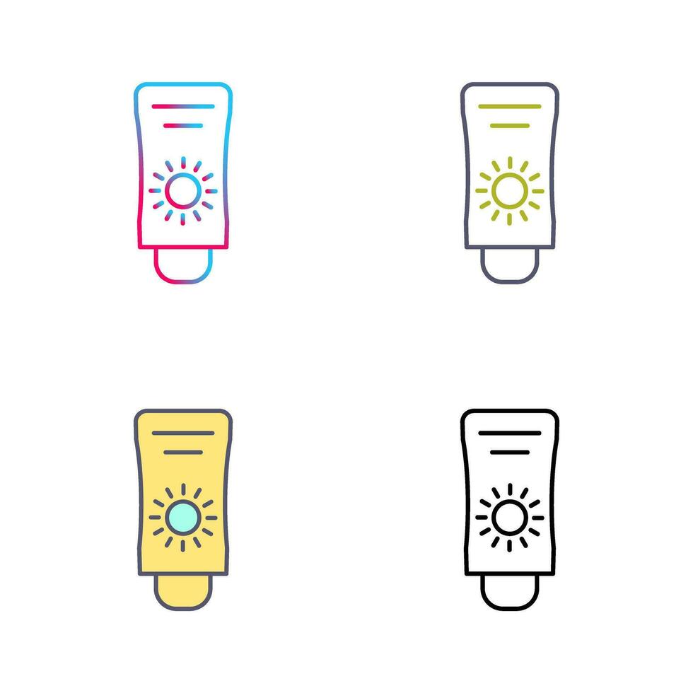 Sun Cream Vector Icon