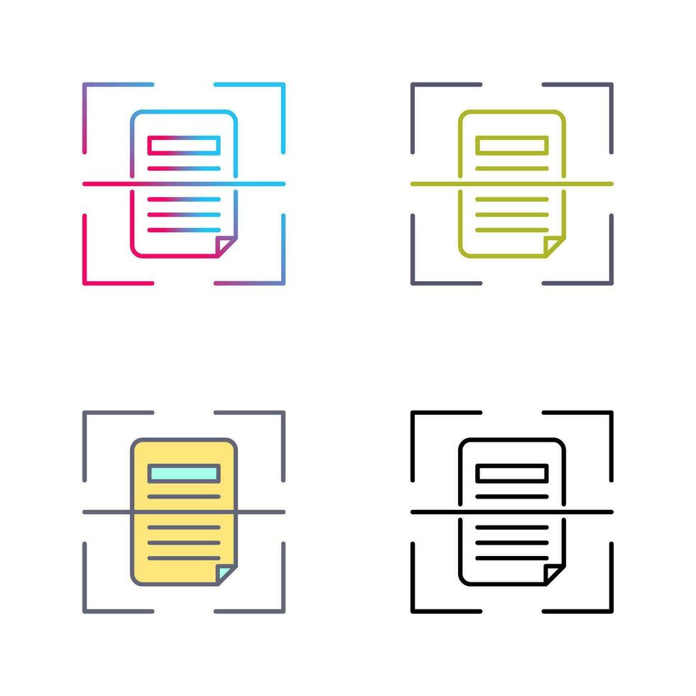Scan Vector Icon