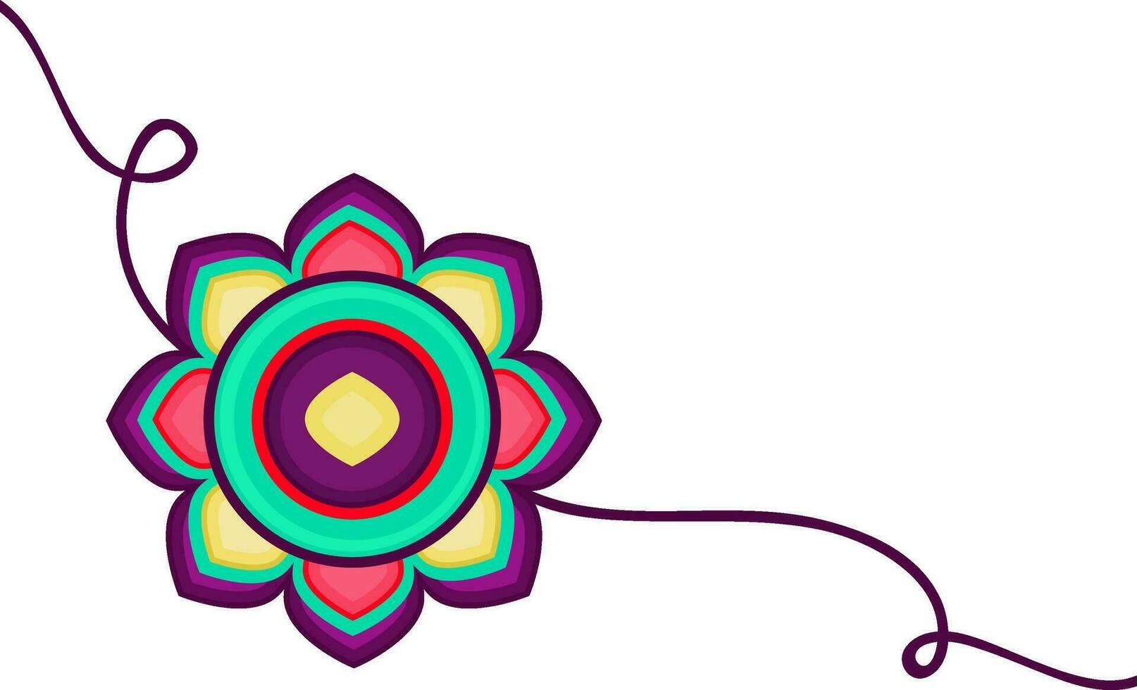 vistoso rakhi para raksha Bandhan festival. vector