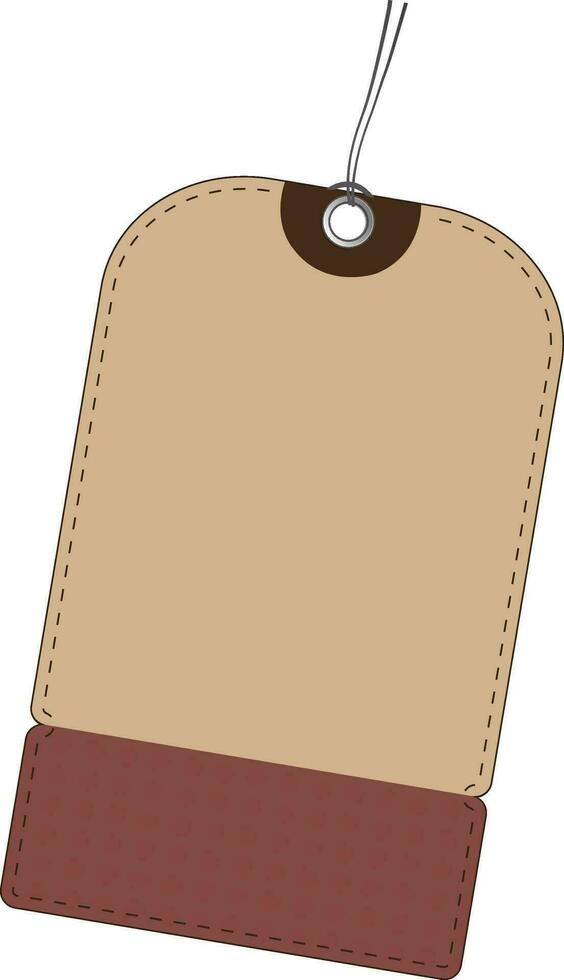 Illustration of blank tag or label. vector
