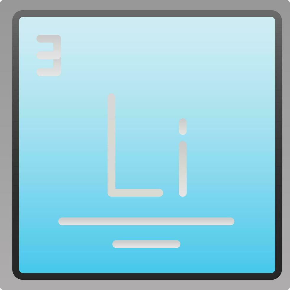 Lithium Vector Icon Design