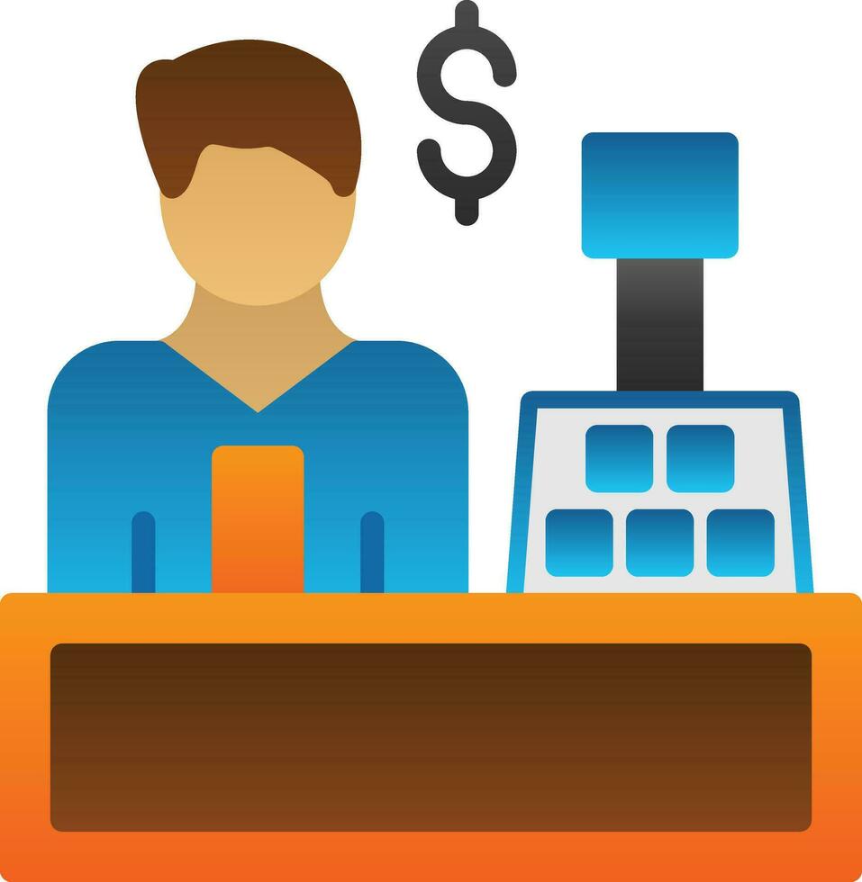 Cashier Vector Icon Design
