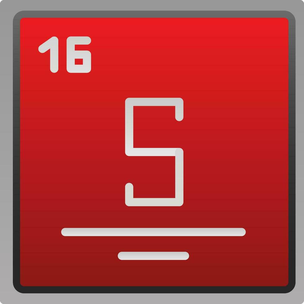 Sulfur Vector Icon Design