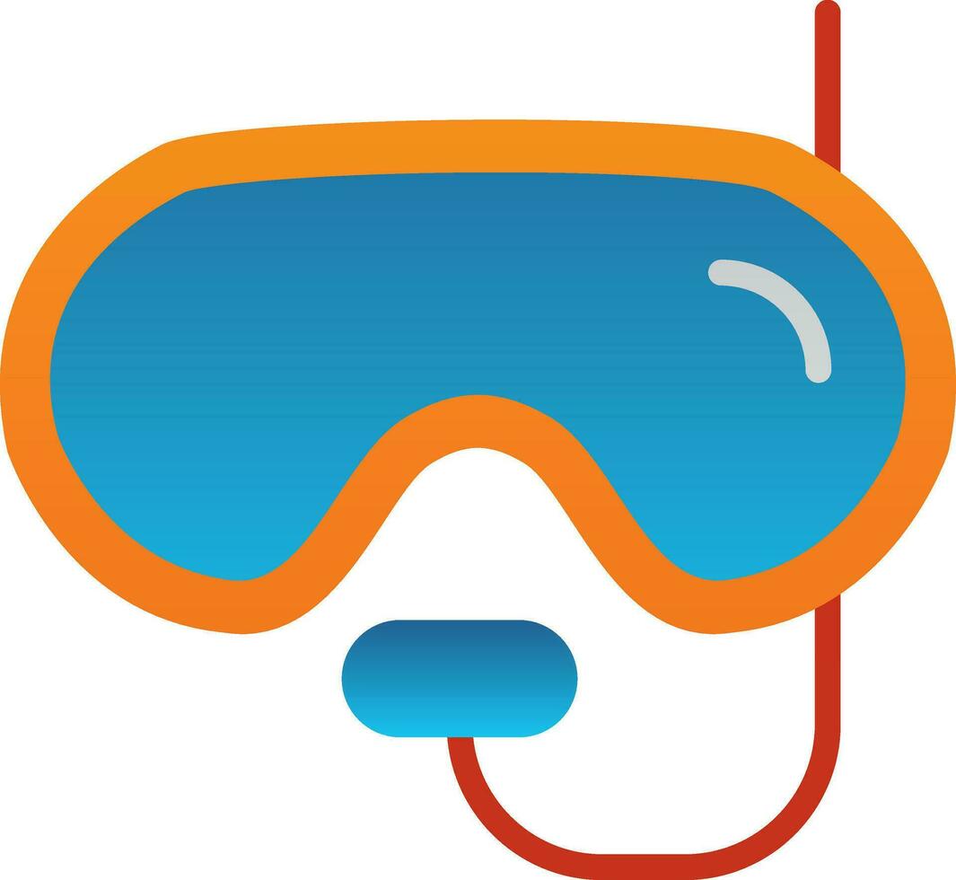 Diving mask Vector Icon Design