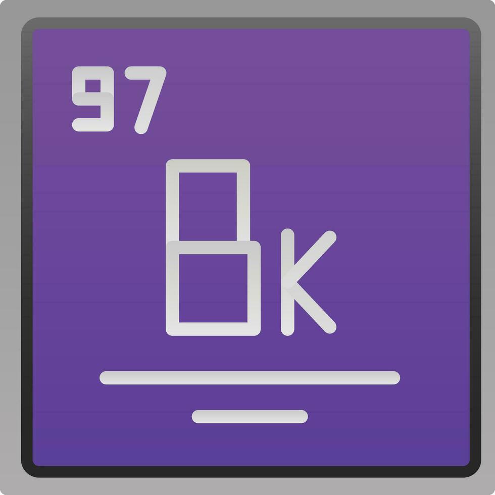 Berkelium Vector Icon Design