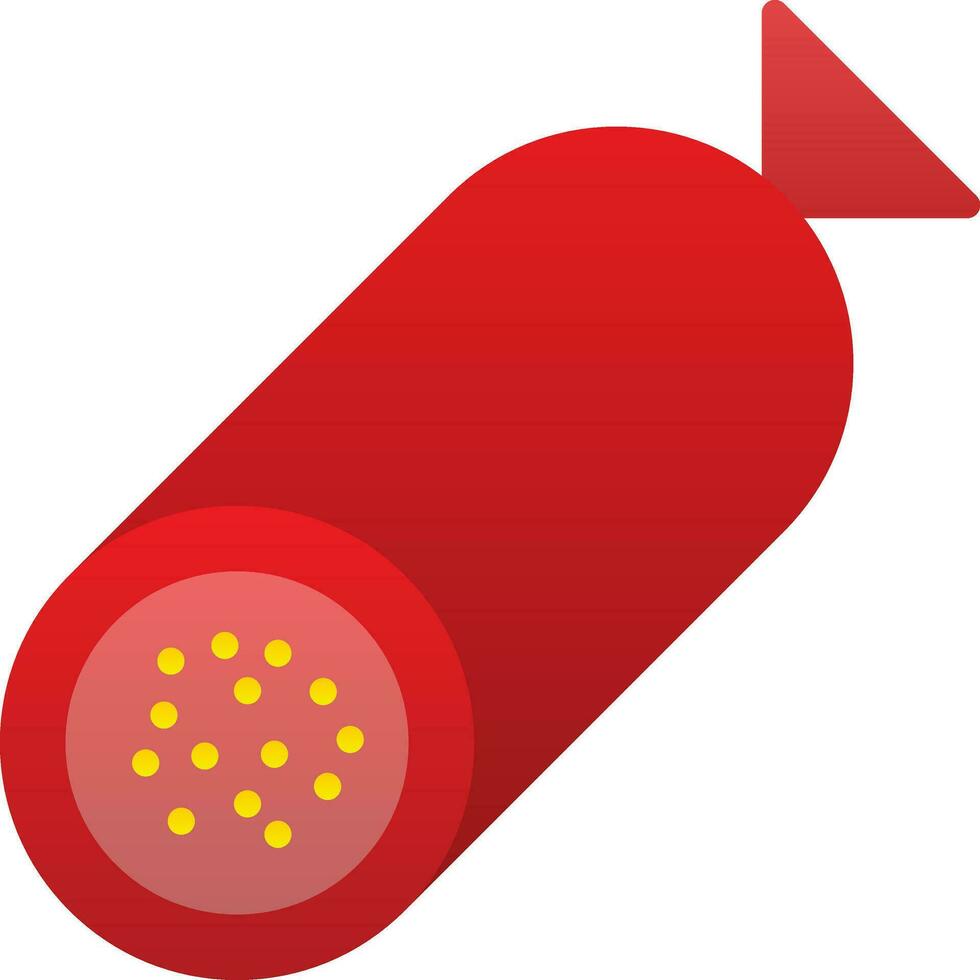 diseño de icono de vector de salami