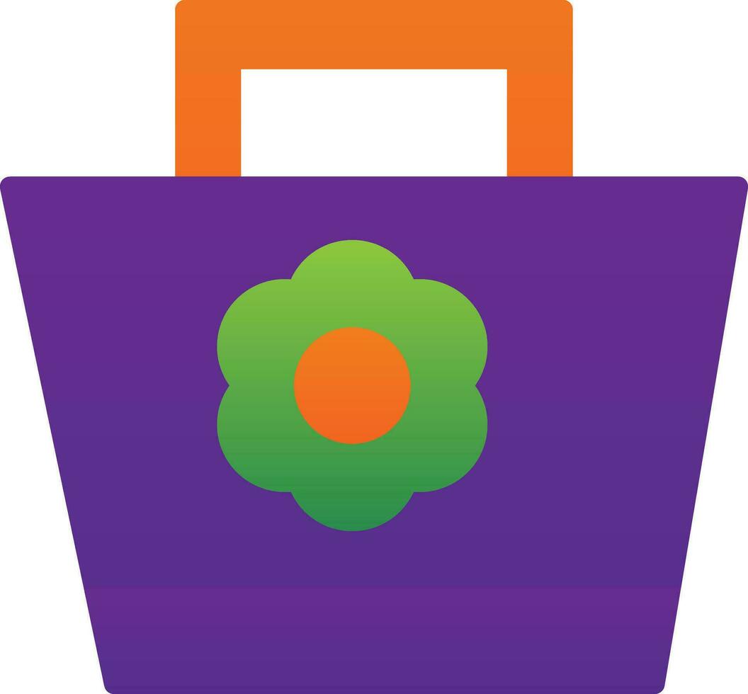 Beach bag Vector Icon Design