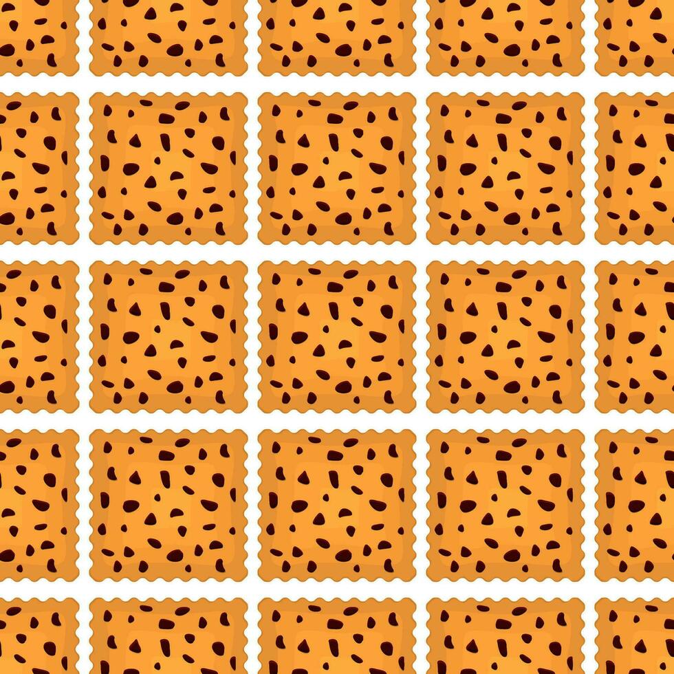 Pattern homemade cookie different taste in pastry biscuit vector