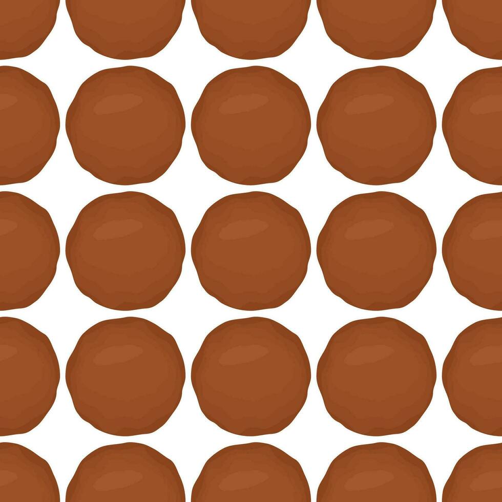 Pattern homemade cookie different taste in pastry biscuit vector