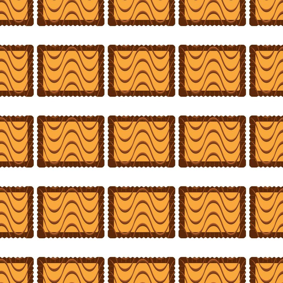 Pattern homemade cookie different taste in pastry biscuit vector