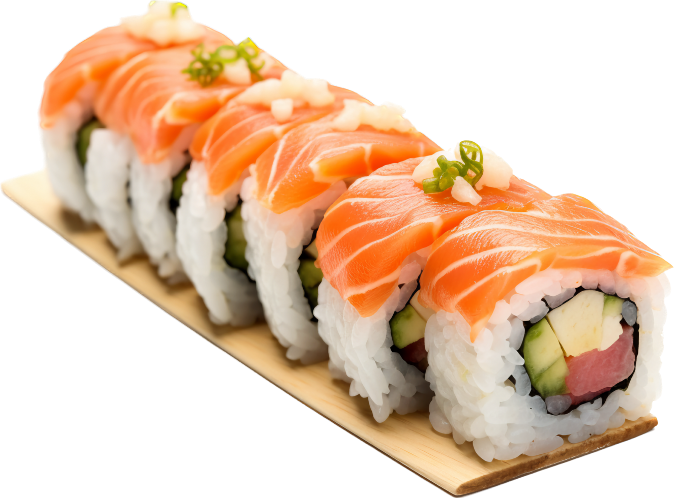 Sushi png with AI generated.