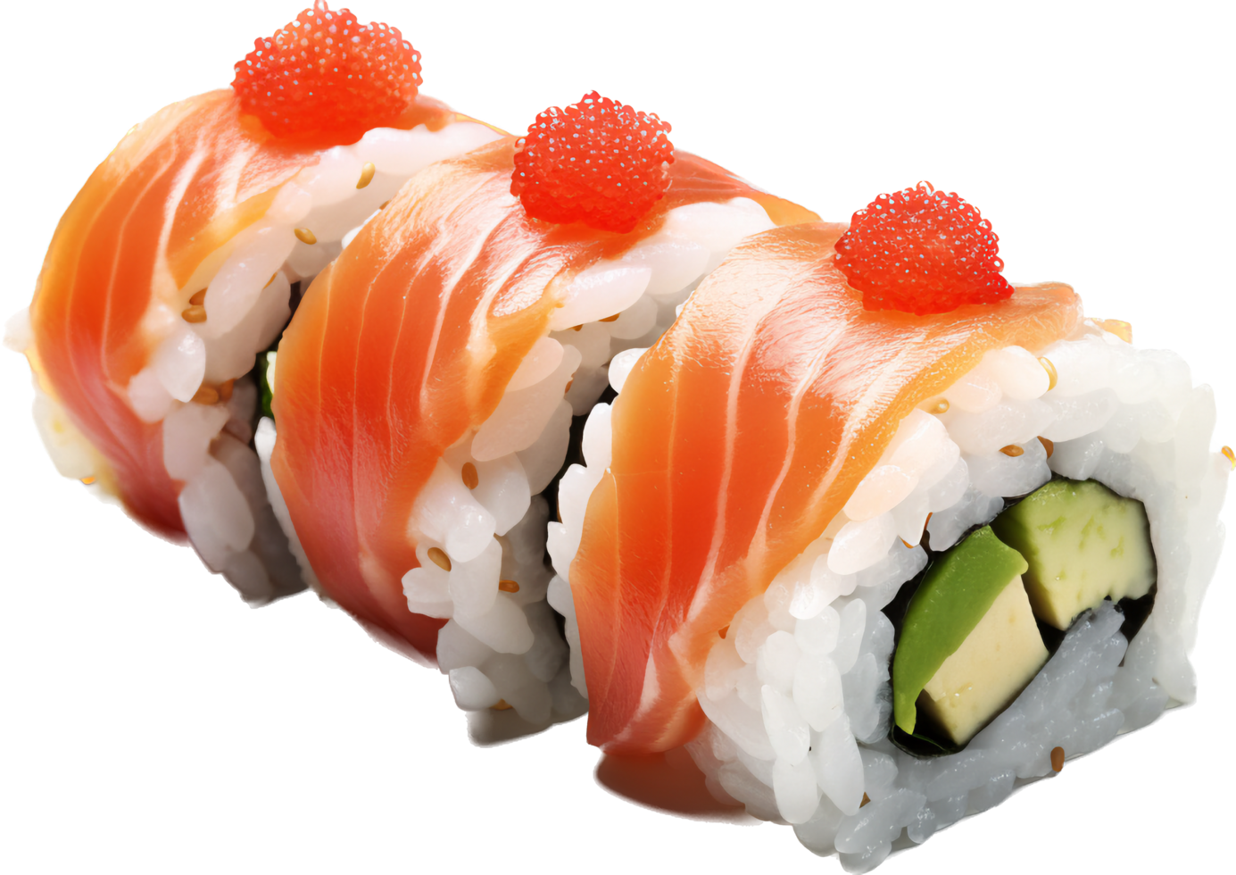 Sushi png with AI generated.