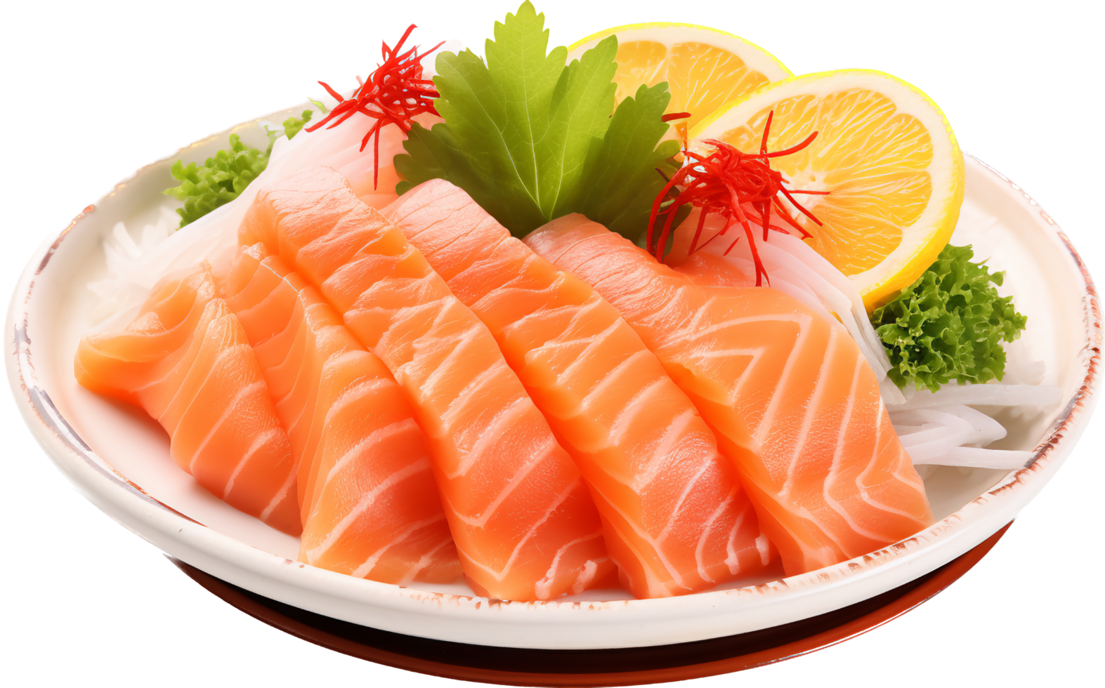 Sashimi png with AI generated