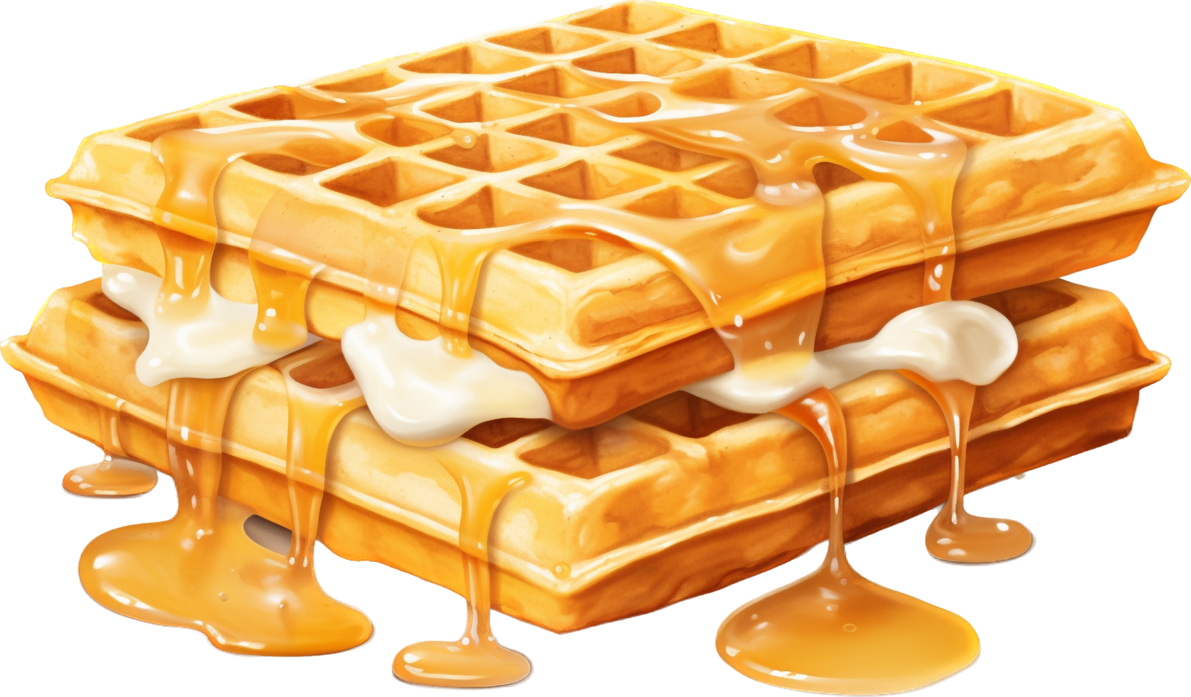 Waffle with . png
