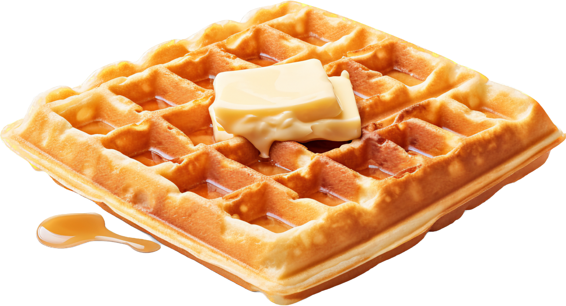 Waffle png with AI generated.