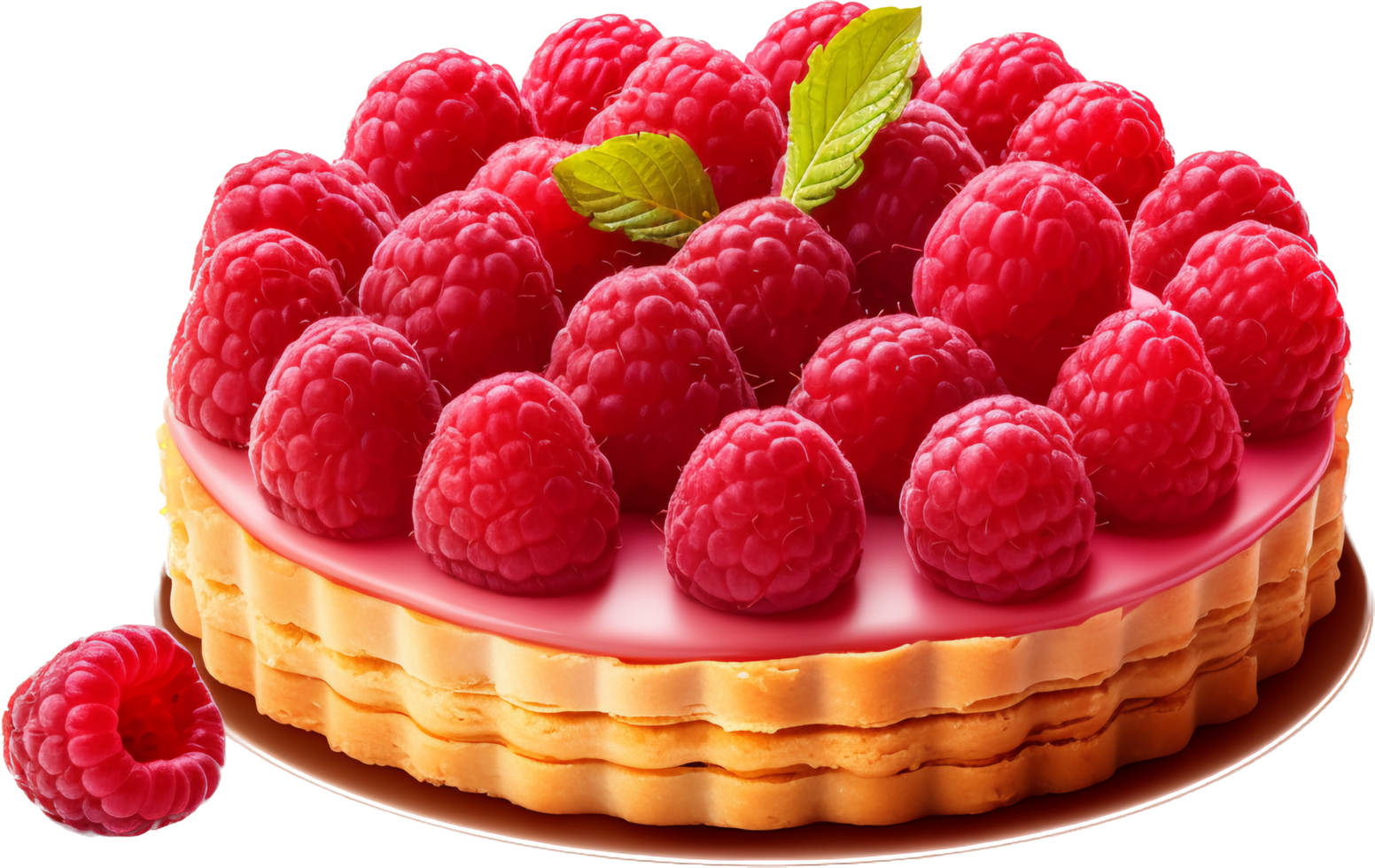 Raspberry charlotte with png