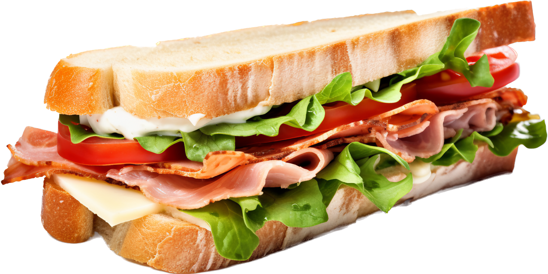 Sandwich png with AI generated