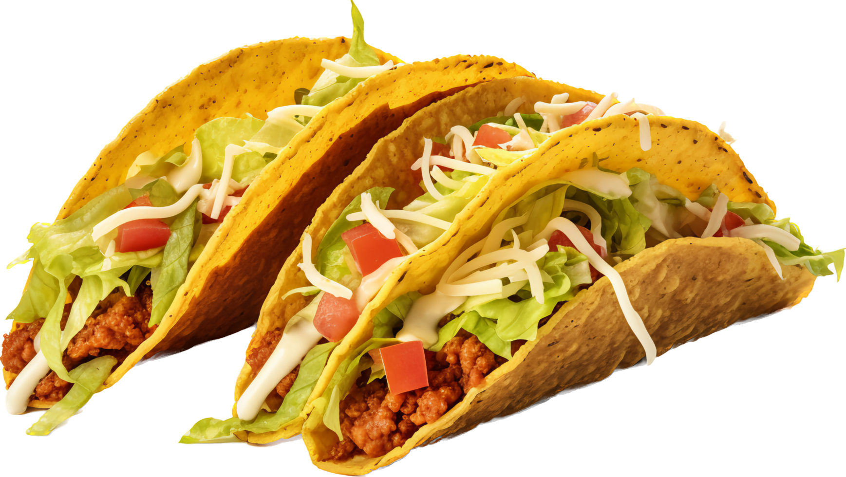 Tacos png with AI generated.