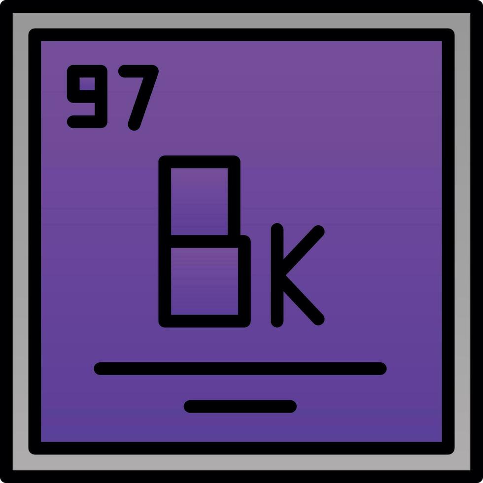 Berkelium Vector Icon Design