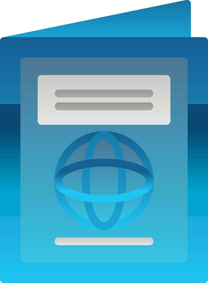 internacional pasaporte vector icono diseño