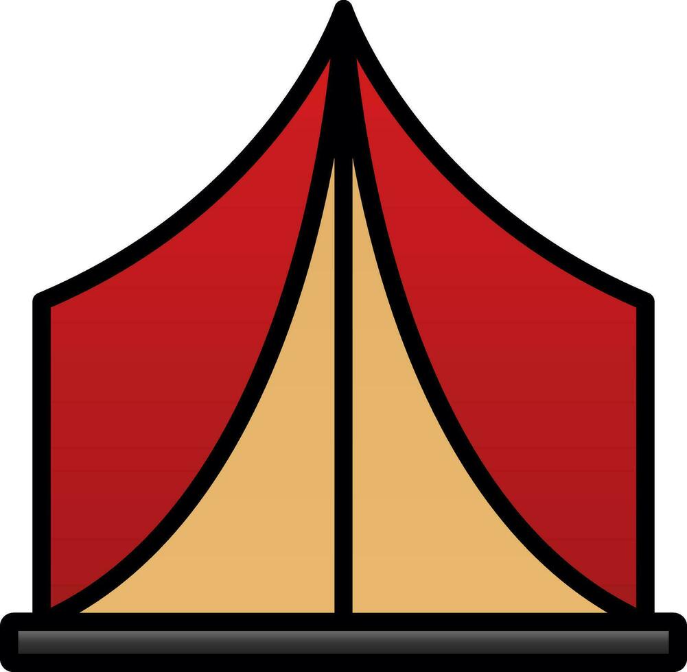 Tent Vector Icon Design