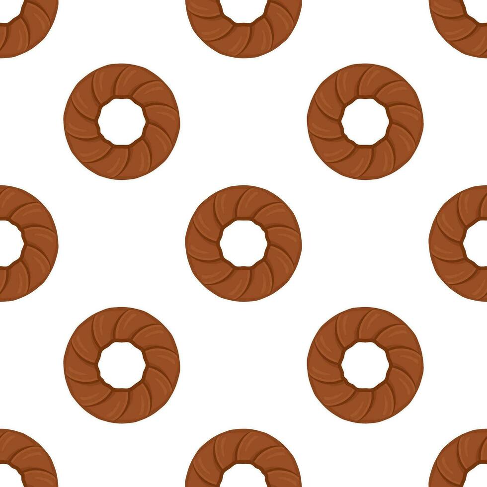 Pattern homemade cookie different taste in pastry biscuit vector