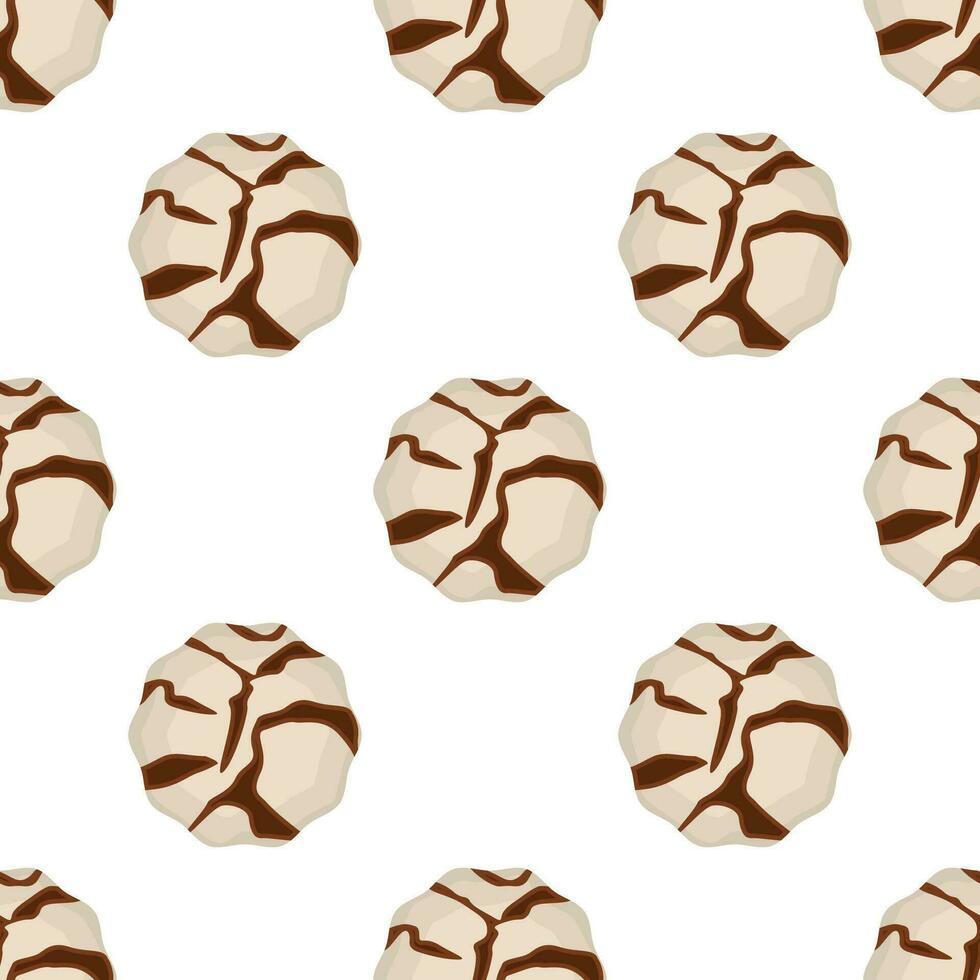 Pattern homemade cookie different taste in pastry biscuit vector