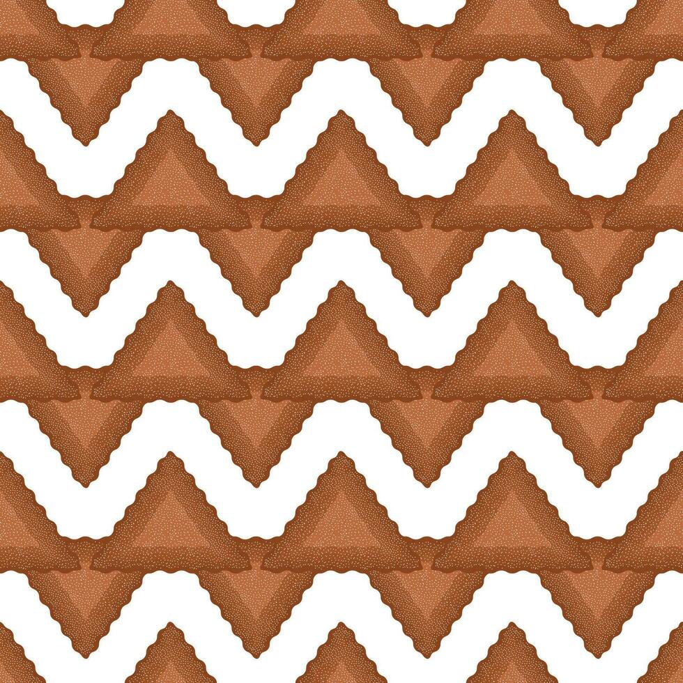 Pattern homemade cookie different taste in pastry biscuit vector